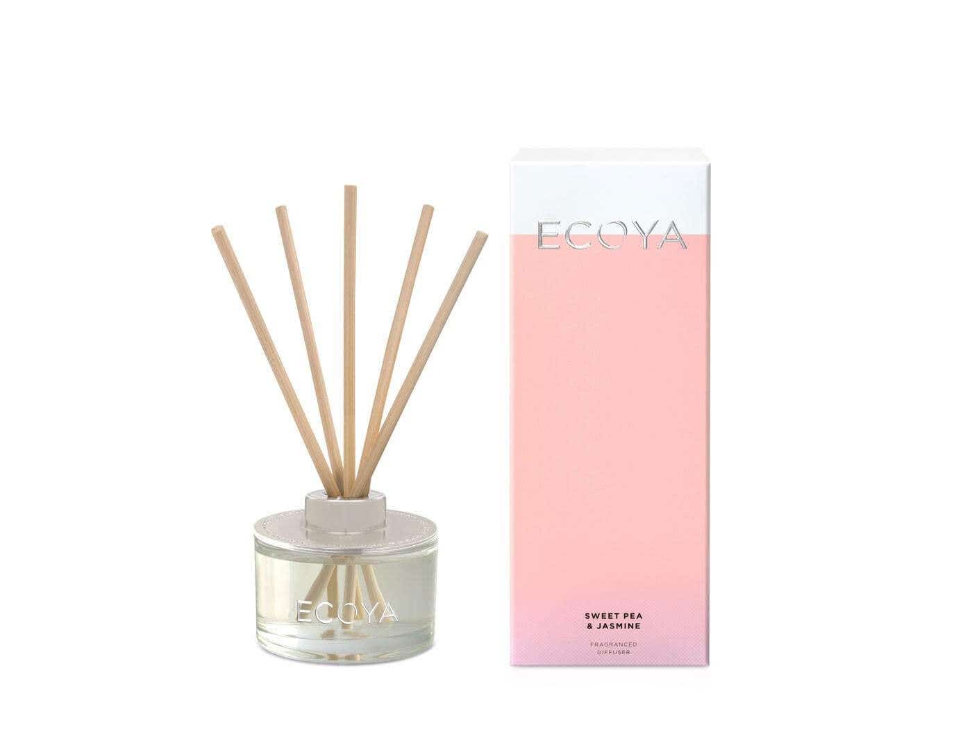 Ecoya Mini Reed Diffuser - Sweet Pea And Jasmine