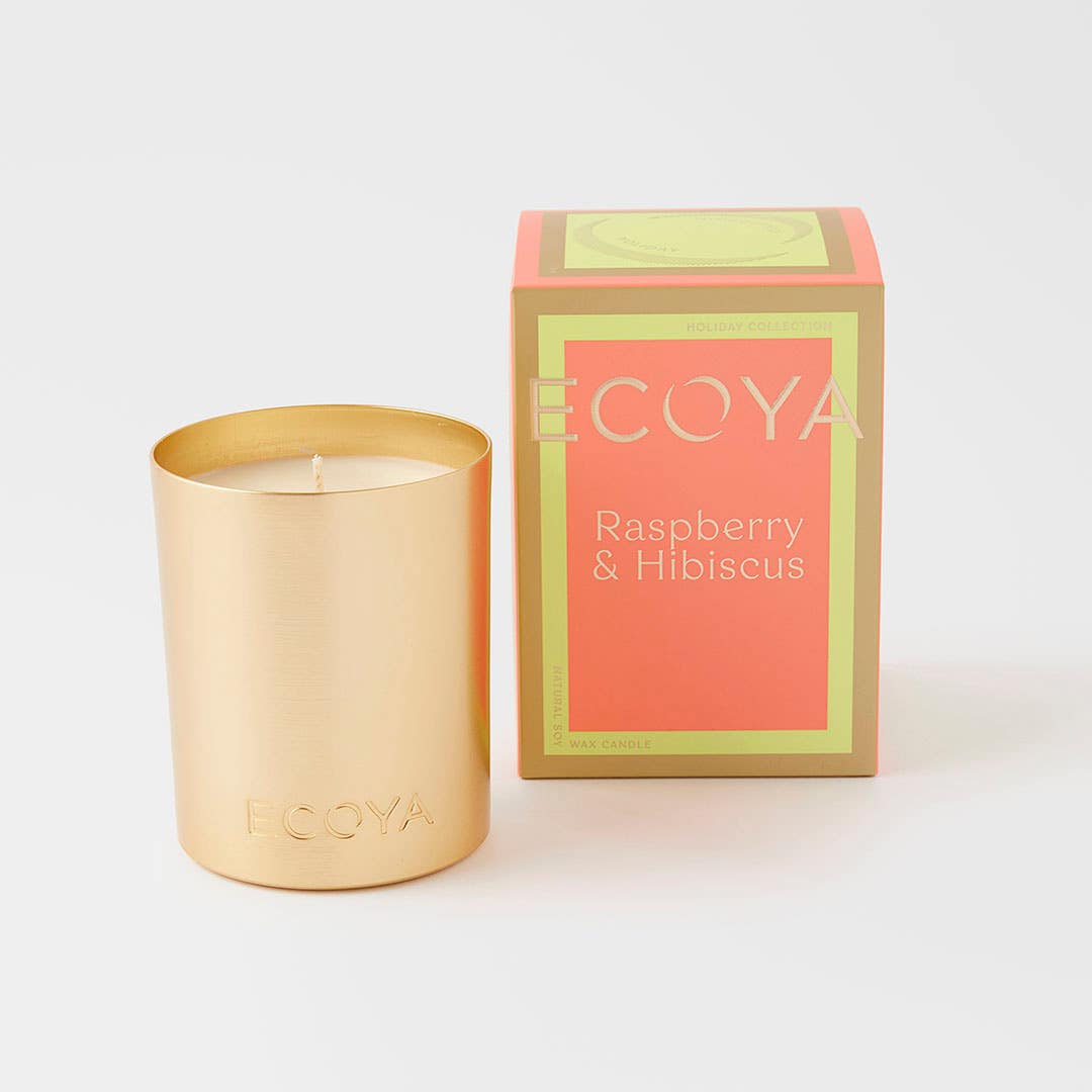 Ecoya Goldie Candle 460g - Raspberry And Hibiscus