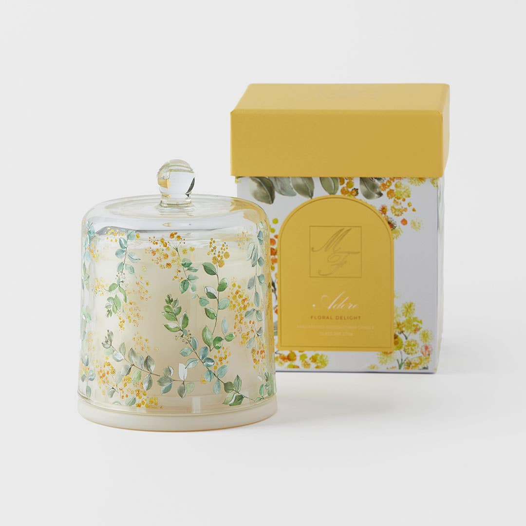 Adore 270g Scented Candle Cloche - Floral Delight