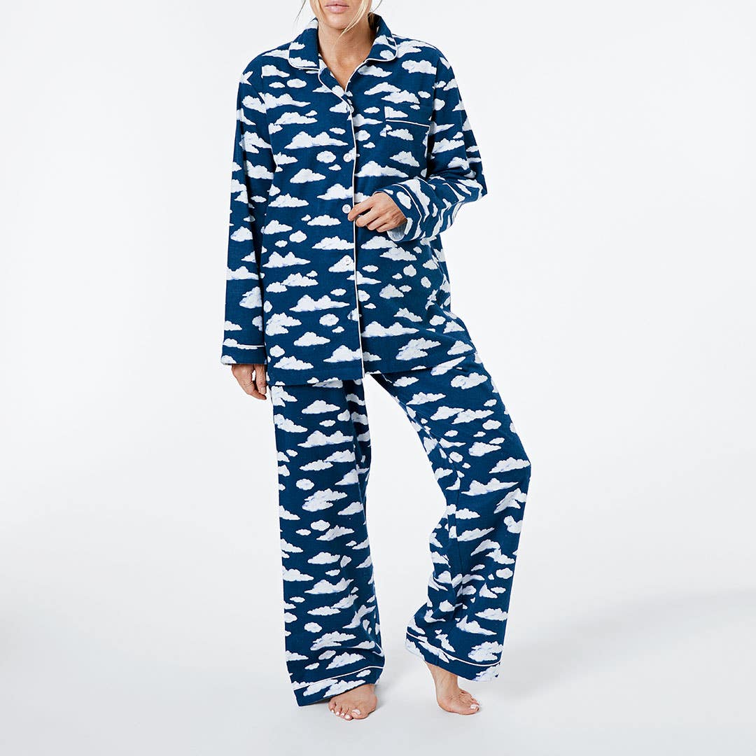 Night Sky Flannelette Pyjamas