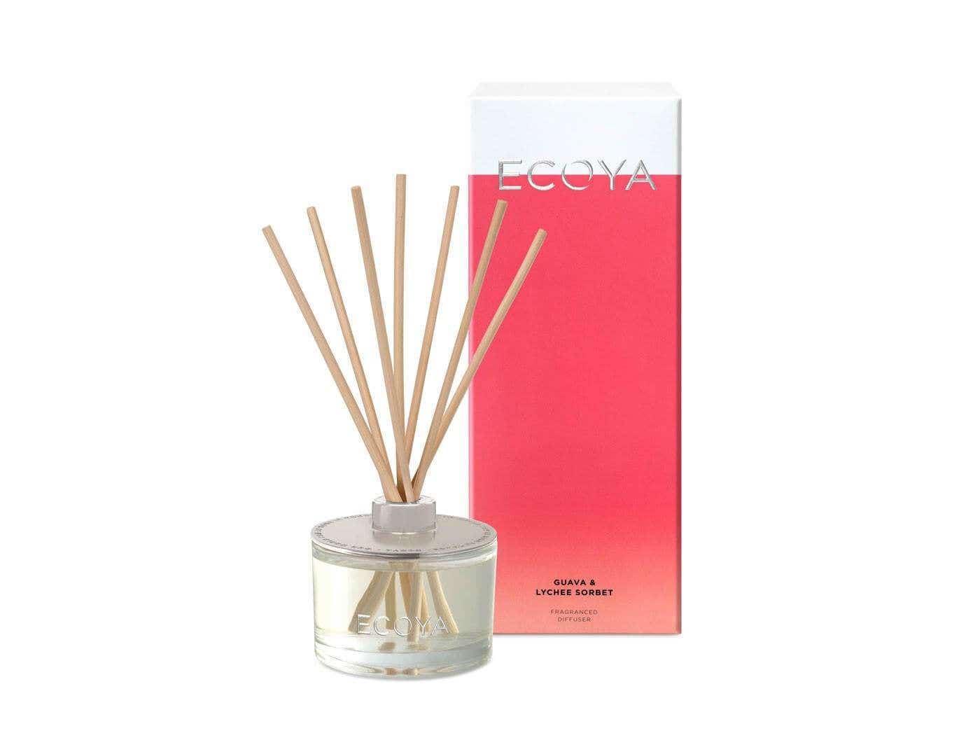 Ecoya Reed Diffuser - Guava And Lychee Sorbet