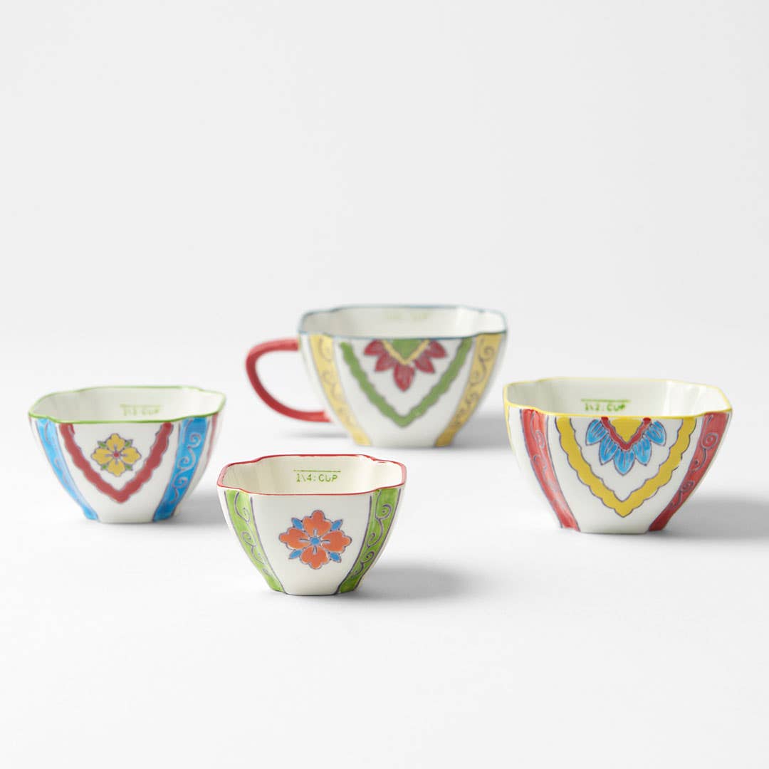 Florentino Square Measuring Cups Set Of 4 - Multi Colour