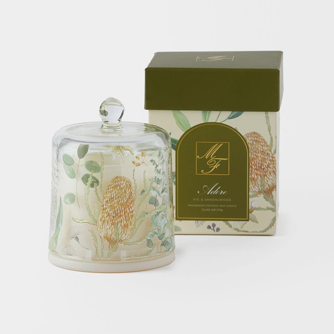 Adore 270g Scented Candle Cloche - Fig And Sandalwood