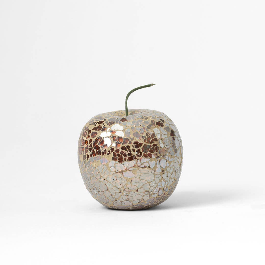 Crackle Apple Decoration - Copper