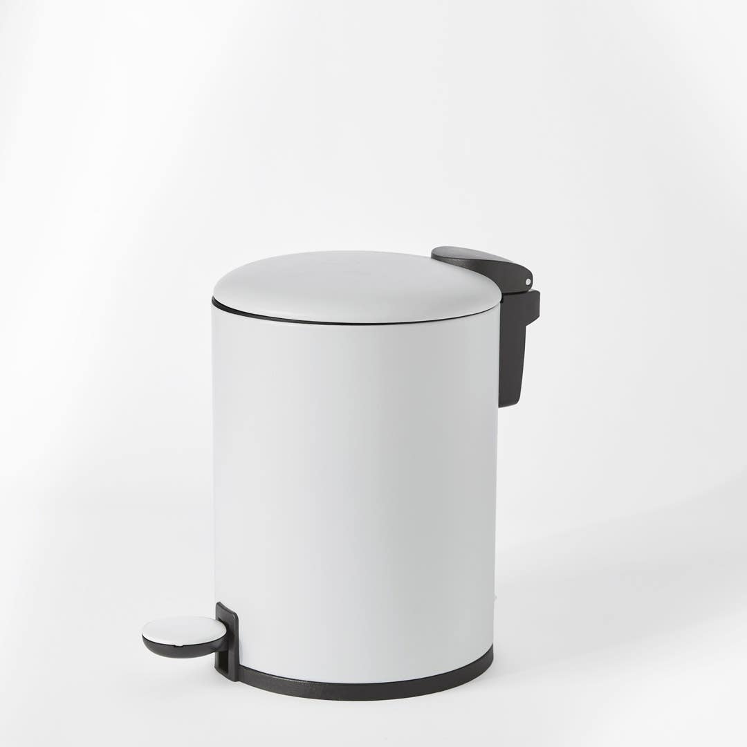 3l Soft Closing Pedal Bin - White