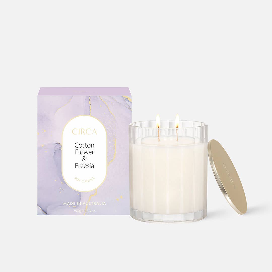 Circa 350g Candle - Cotton Flower And Freesia