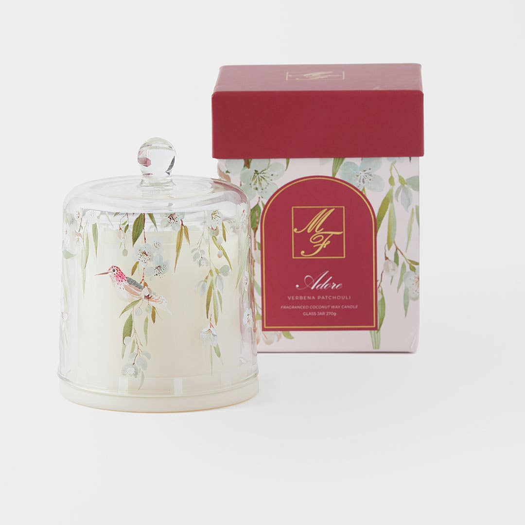 Adore 270g Scented Candle Cloche - Verbena Patchouli