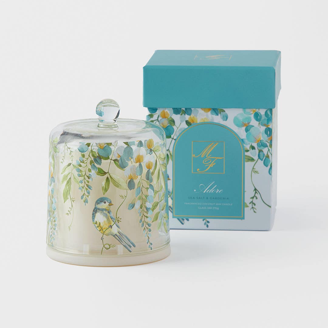 Adore 270g Scented Candle Cloche - Sea Salt And Gard