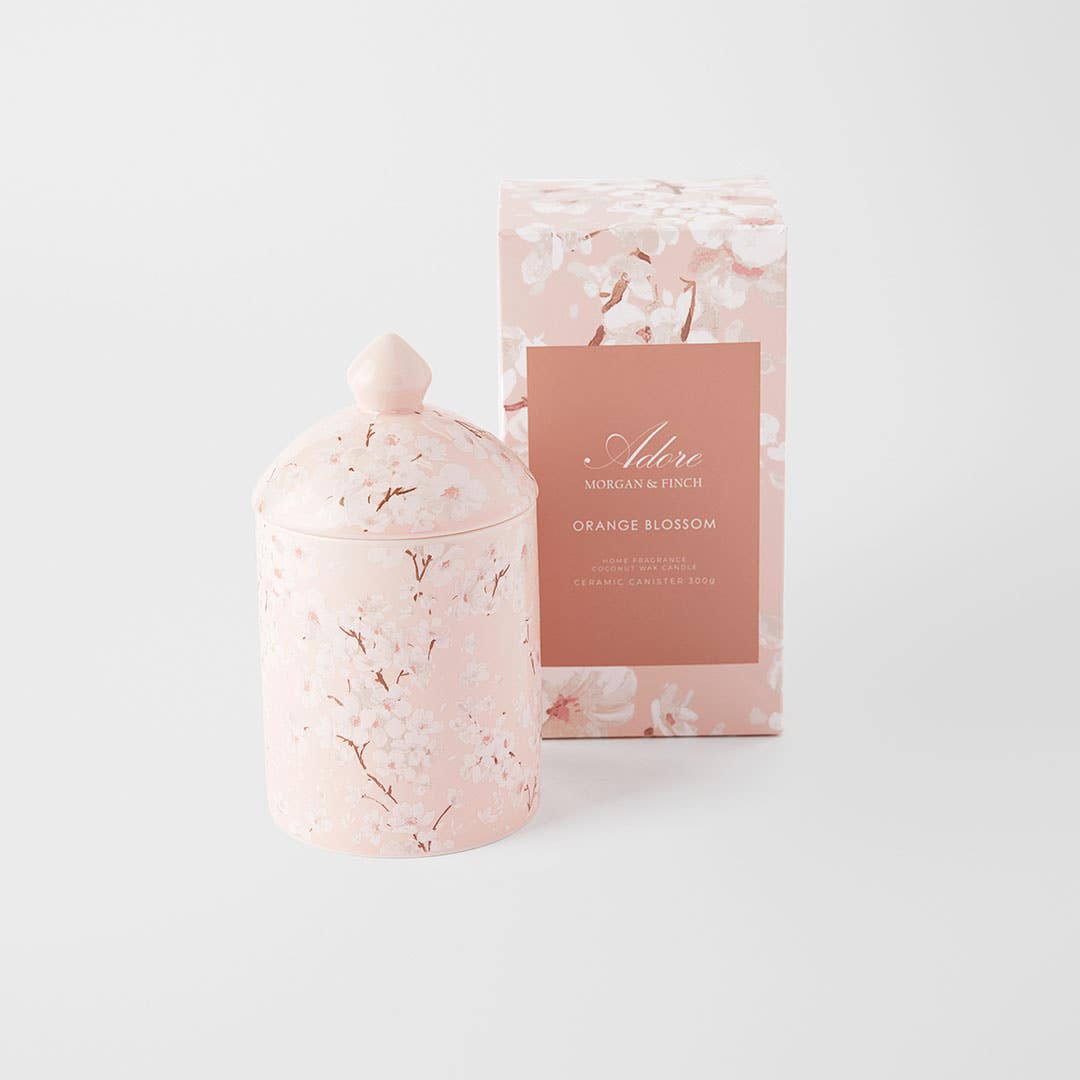 Adore 300g Candle With Ceramic Lid - Orange Blossom