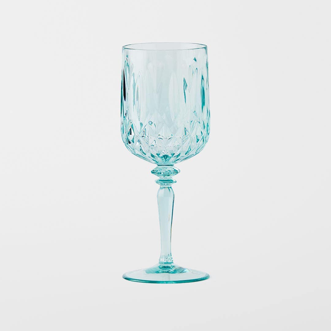 Crystal Look Wine Glass - Green